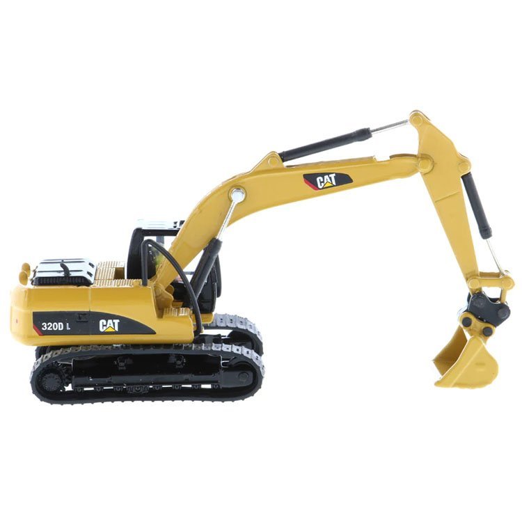 85652 1:87 Escavadeira Hidráulica Caterpillar 320D L com Várias Ferramentas de Trabalho (Caçamba de Limpeza, Garra, Martelo e Multiprocessador) - Imagem 3
