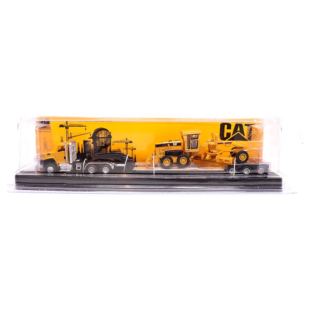 84414 Miniatura Caminhão reboque com motoniveladora 163H 1:87 - Imagem 2