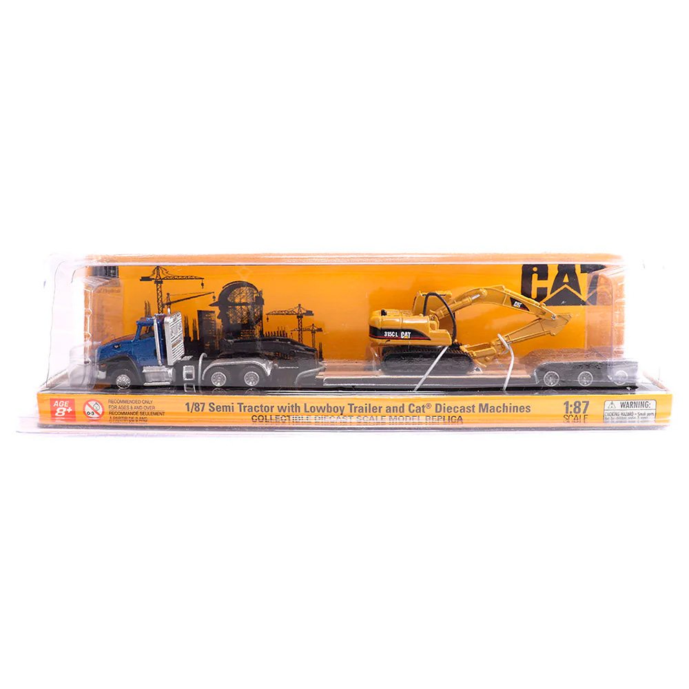 84415 Miniatura Caminhão reboque com escavadeira 315CL 1:87 - Imagem 4