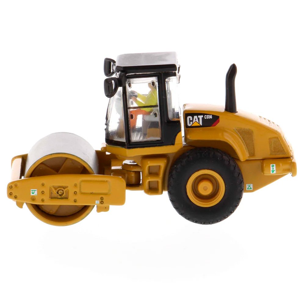 85246 Miniatura Compactador de solo vibratório de tambor liso Cat® CS56 na escala 1:87 - Imagem 3
